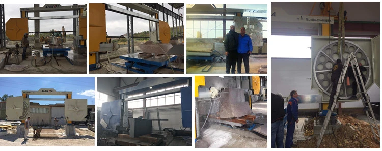 CNC γρανίτη μαρμάρινη πέτρινη τέμνουσα μηχανή πριονιών καλωδίων διαμαντιών για το φραγμό κοπής, ειδική μορφή Stone
