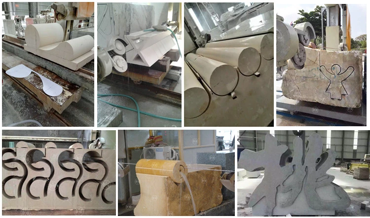  CNC γρανίτη μαρμάρινη πέτρινη τέμνουσα μηχανή πριονιών καλωδίων διαμαντιών για το φραγμό κοπής, ειδική μορφή Stone