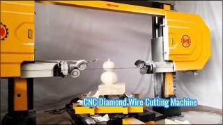 Μηχάνημα σύρματος διαμαντιού CNC 5 αξόνων υψηλής ακρίβειας για σύνθετο προφίλ πέτρας και 3D σκάλισμα