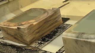 5 Axis CNC 3D Stone Sculpture Carving Router υψηλής απόδοσης