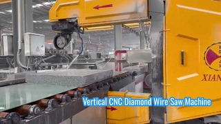 Κατακόρυφο CNC Diamond Wire Saw Machine για τρισδιάστατο προφίλ πέτρας & κοπή μπλοκ