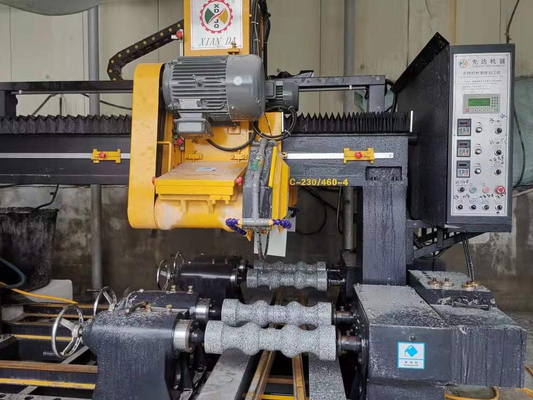 ποιότητας  PLC / CNC Four Pcs Baluster Cutting Machine For Pillar，column Base And Column Caps Roadblock εργοστάσιο