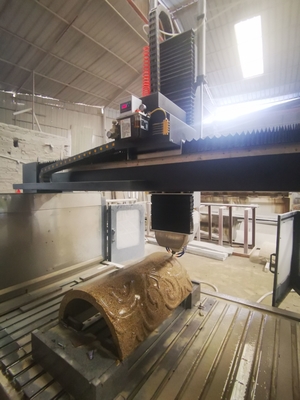 Xianda Μηχανήματα 4 Άξονες Arc & Column Carving Machine Για Μαρμάρινο, Γρανίτη