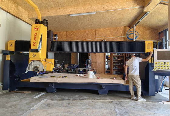 Ιταλικό Σύστημα 5 Άξων CNC Bridge Saw Milling Machinery Kitchen Sink Countertop Ειδικά σχήματα