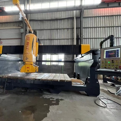 Σύστημα ασφαλείας 8000kg CNC 5 άξονες γέφυρα κοπή μηχανή για την ανώτερη κατασκευή