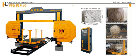 4 άξονες CNC Diamond Wire Saw Machine με αυτόματο σύστημα ελέγχου για μάρμαρο, γρανίτη