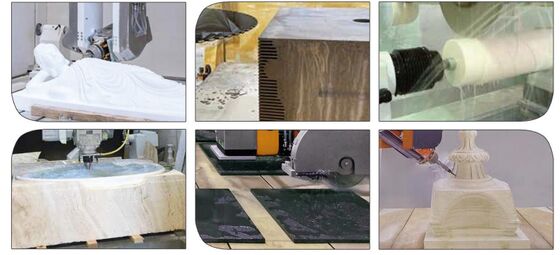 5+1 Άξονα Κέντρο Τεχνολογικής Επεξεργασίας για Γρανίτη Μαρμάριος 3D Γλυπτική, Tub