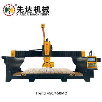 5 άξονας CNC Bridge Saw Stone Cutting Machine Τάλι cutter υψηλής ακρίβειας 32KW 120MM κόψιμο πάχος κιβώτιο ταχυτήτων