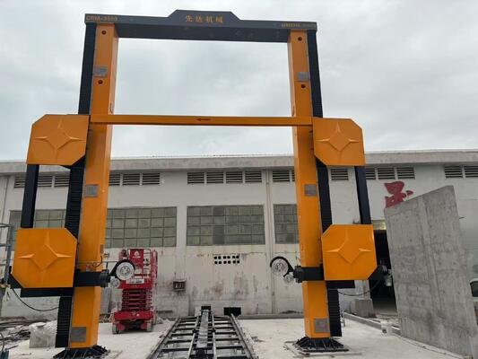 Μηχανή πριονιού συρματόσχοινου CNC διαμαντιού με μέγιστο μέγεθος επεξεργασίας 3500*3000*1800mm και κύριο κινητήρα 11kw για κοπή πέτρας