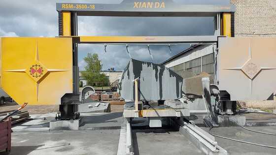 Μηχανή κοπής σύρματος διαμαντιού με έλεγχο PLC και σύγχρονη κίνηση κοχλία για διαίρεση μπλοκ μαρμάρου και γρανίτη 3000×3000×1500 mm