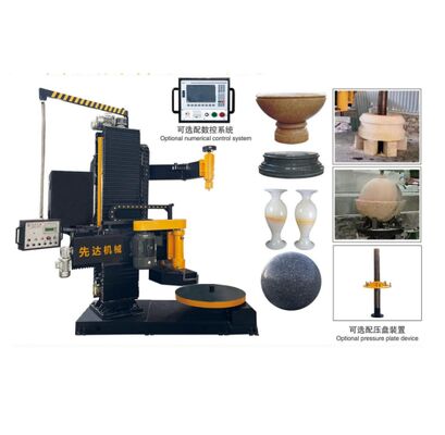 Μηχανή κάθετης διαμόρφωσης CNC με μέγιστη διάμετρο κοπής 1000mm και κατακόρυφη διαδρομή ανύψωσης 1500mm για κοπή πλακών πέτρας