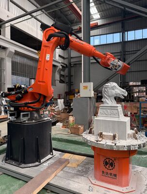 Μηχανή κοπής πέτρας CNC ρομπότ 6 άξων με διασταυρωμένο έλεγχο και βρόχο BT40 για 3100mm Μεγάλης κλίμακας γλυπτική