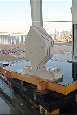 Μηχανή πριονιστικής πριονιστικής μηχανής CNC με 360° εργασιακό τραπέζι σερβοκίνησης και ταχύτητα κοπής 20-40 M/S για κοπή λίθου ακριβείας