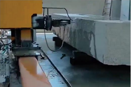 Μηχανή κοπής σύρματος CNC με κινητή γέφυρα και τέσσερις τροχούς για κοπή μεγάλων μπλοκ πέτρας 3500 × 3500 × 2200 mm