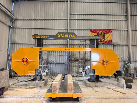 DTWS-2000SA CNC μηχανή πριονιστή διαμαντινού σύρματος με υψηλή ακρίβεια κοπής και περιστροφή 360° για το προφίλ πέτρας
