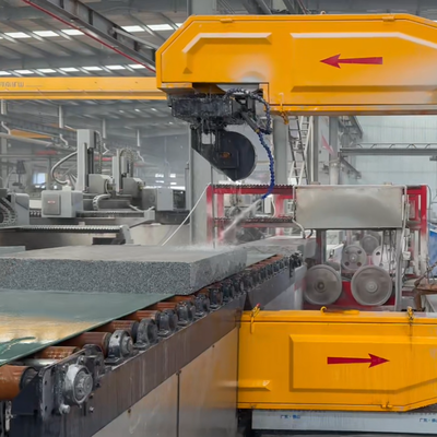 Περιστρεφόμενο 360° A-Axis Vertical CNC συρμάτινο πριόνι με μόνιμο μαγνήτη κύριο κινητήρα για κοπή πέτρας 2300 mm