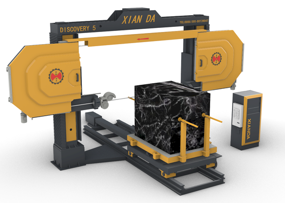 5 άξονες CNC Diamond Wire Saw Machine με 11kw κύριο κινητήρα για επεξεργασία 3D σχημάτων σε μάρμαρο και γρανίτη