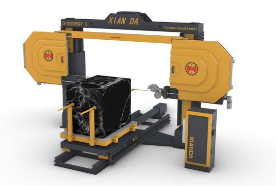 5 άξονες CNC Diamond Wire Saw Machine με 11kw κύριο κινητήρα για επεξεργασία 3D σχημάτων σε μάρμαρο και γρανίτη