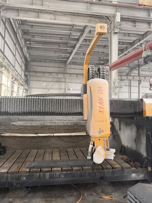 5 Axis CNC Bridge Saw Cutting Machine with 360° Blade Rotation for 3200x2000mm Stone Processing