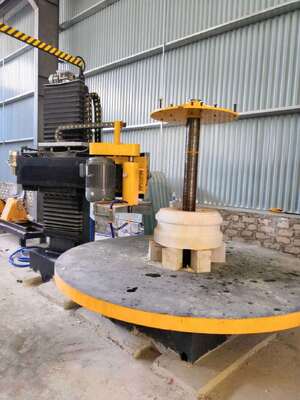 PLC Control Column Cap And Base Profiling Machine For Marble Granite
