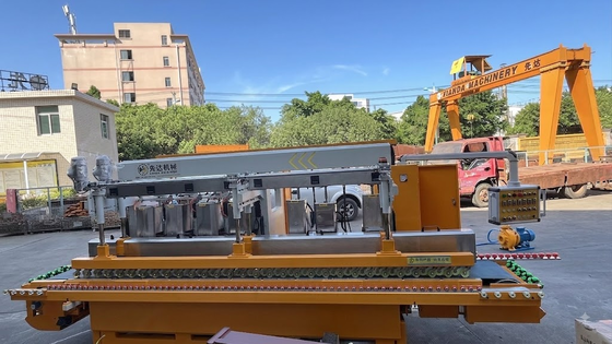 11 κεφαλές CNC οριζόντια μηχανή στίλβωσης ακμών πέτρας για λείανση ακμών γρανίτη μαρμάρου χαλαζία