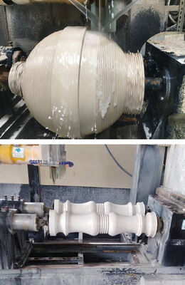 Ελέγχου PLC/CNC Δύο PCs Baluster Machine Κόψιμο για το μαρμάρινο γρανίτη