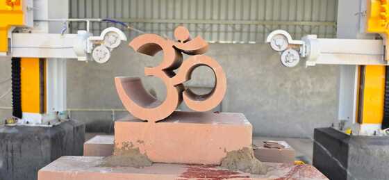 Discovery‐4 4-Axis CNC Diamond Wire Saw, 15KW μόνιμος μαγνητικός κινητήρας, σέρβο περιστρεφόμενη επιφάνεια εργασίας για το κόψιμο πέτρας, στήλης και τάφου