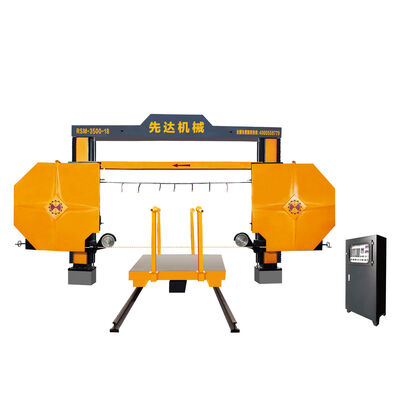 PLC Control Diamond Wire Saw Machine with Synchronous Screw Drive for 3500*3500*2100mm Stone Block Dividing
