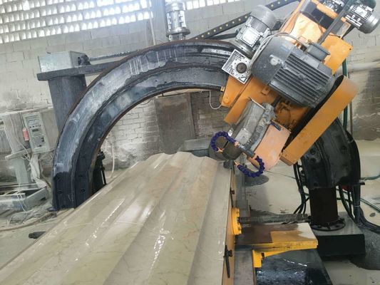 Αυτόματη ρωμαϊκή στυλοβατών μηχανή 7.5kw επεξεργασίας αυλακώσεων πέτρινη τέμνουσα